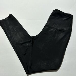 Rachel Zoe Faux Leather Leggings Womens S Black Control Top High Waist Stretch